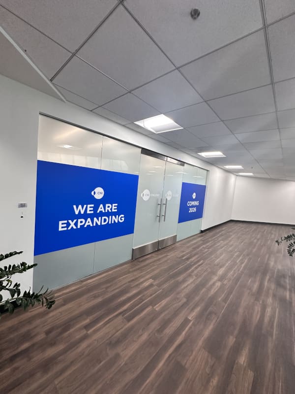 The lobby of the newly expanded area of CNI College